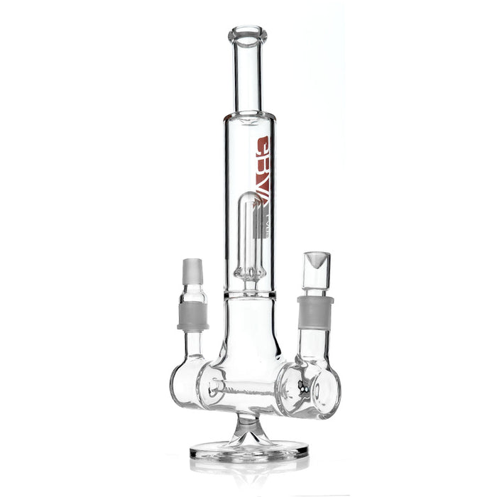14" Grav Labs Dual Action Double Joint Inline to Circ Perc Straight Tub