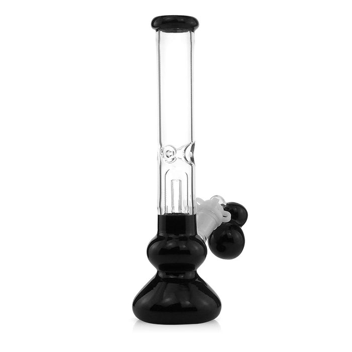 Glass Beaker Base Ice Bong with Precooler Water Pipe
