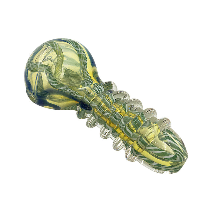 Thick Hand Spoon Smoking Heady Tobacco Glass Smoking Pipe 411#