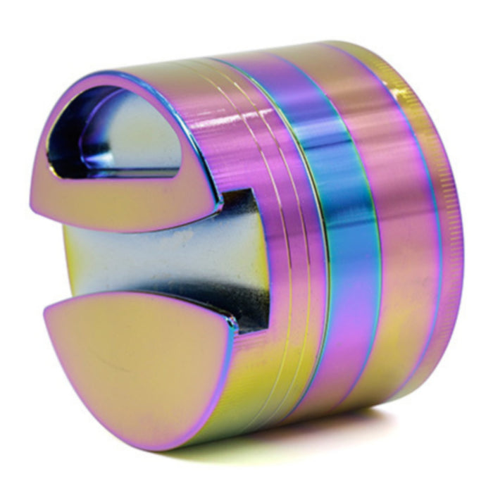 75MM Zinc Alloy Ice Blue Single Concave New Tooth Colorful Herb Grinder