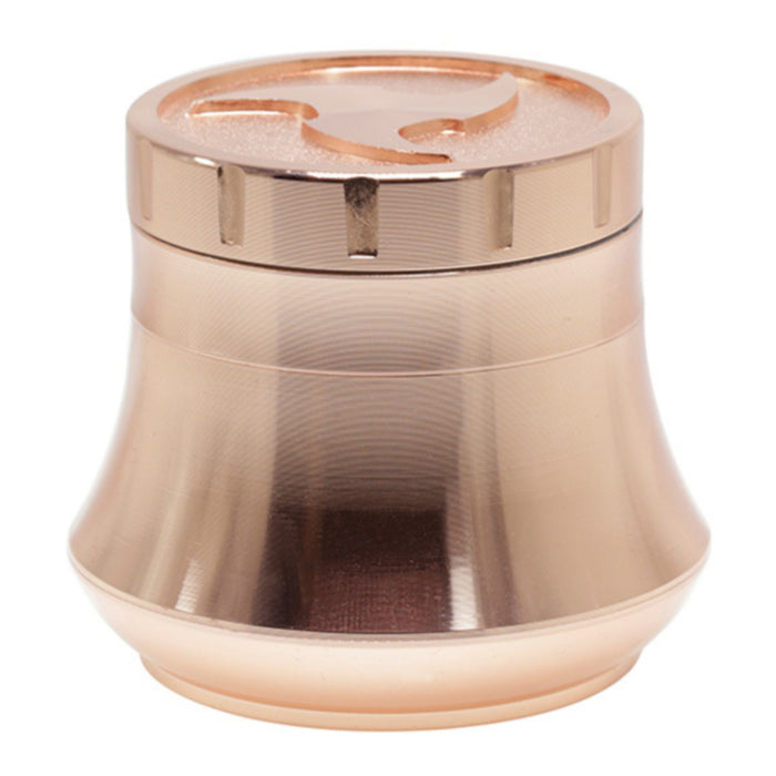 78MM Zinc Alloy Vase Shape With Drawing Weed Grinder-Rosegold Color