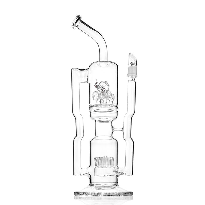 JM Flow Sci Glass Recycler with Sprinkler Perc to Cross Perc