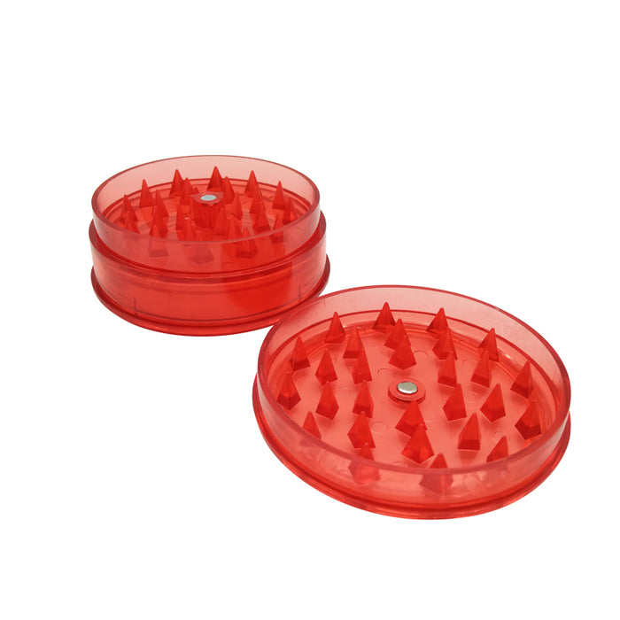 3 Layer Portable And Practical  Plastic Leaf Herbal Herb Tobacco Grinder Smoke Spice Crusher Hand Mill Muller