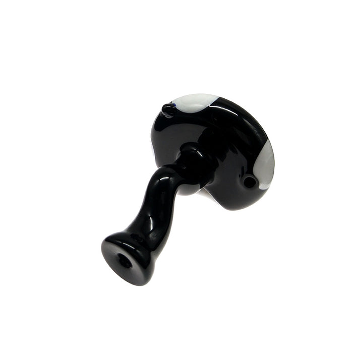 Nuclear Black Mushroom Cloud Glass Hand Pipe for Tabacco Smoking 035#