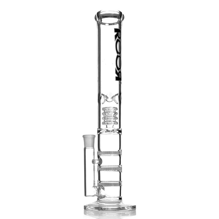 Roor Pyrex Glass Water Pipes Triple Honeycomb Ice pipe for Tobacco Smoking G26