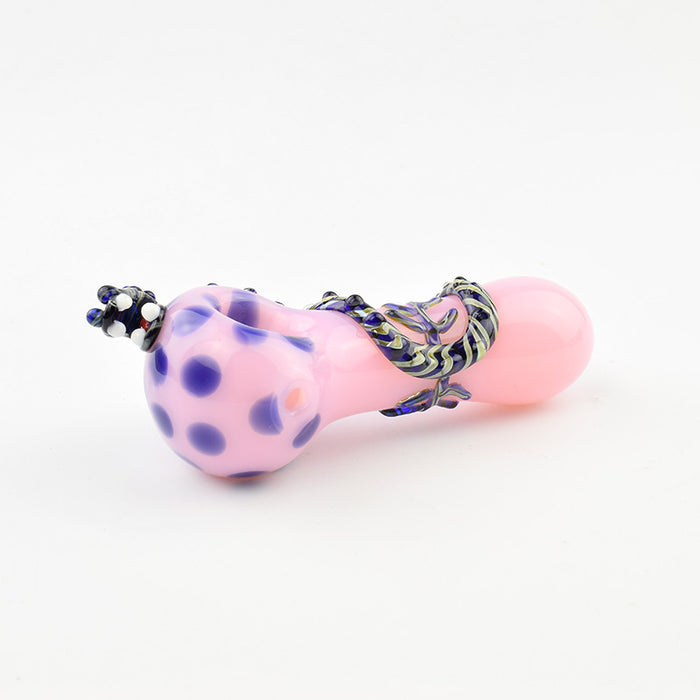 Multiple Colors Dragon  Spoon Pipe 595#