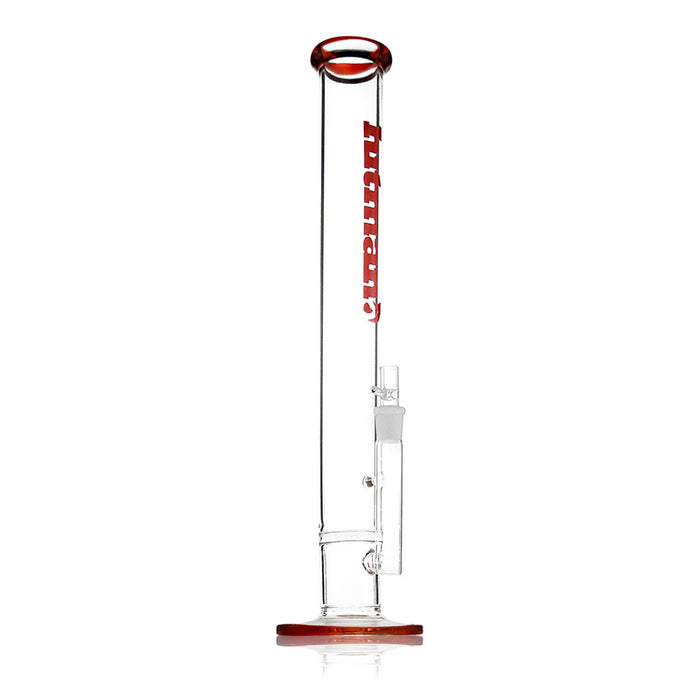 18.5" Hitman Glass Tall Straight Tube with Logo Perc