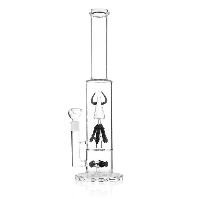 Ox Horn Gear Straight Hookah Glass Smoking Big Water Pipes