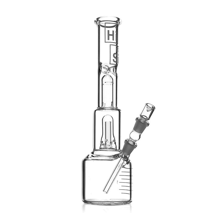 Hi Si Glass Water Pipe 13” Double Recycle Bong