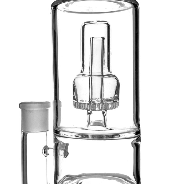 Big Glass Water Pipe with 17 Inches Tall Bent Neck Recycle Bong 096#