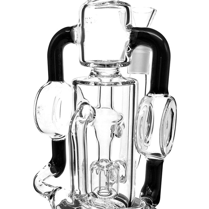 Double Multiple Filtering Recycler Glass Smoking Water Pipe