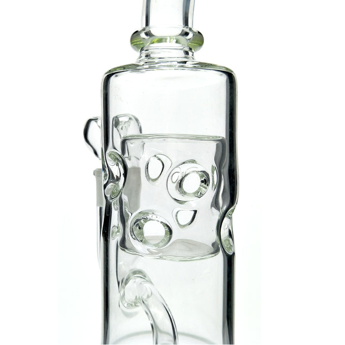 Bent Neck Barrel Swiss Hookah Glass Smoking Water Pipes 278#