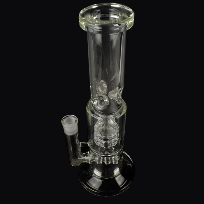 NEW Twin Cage Junior Glass Bongs Water Pipe 13.5" Tall 5mm Thickness 403#