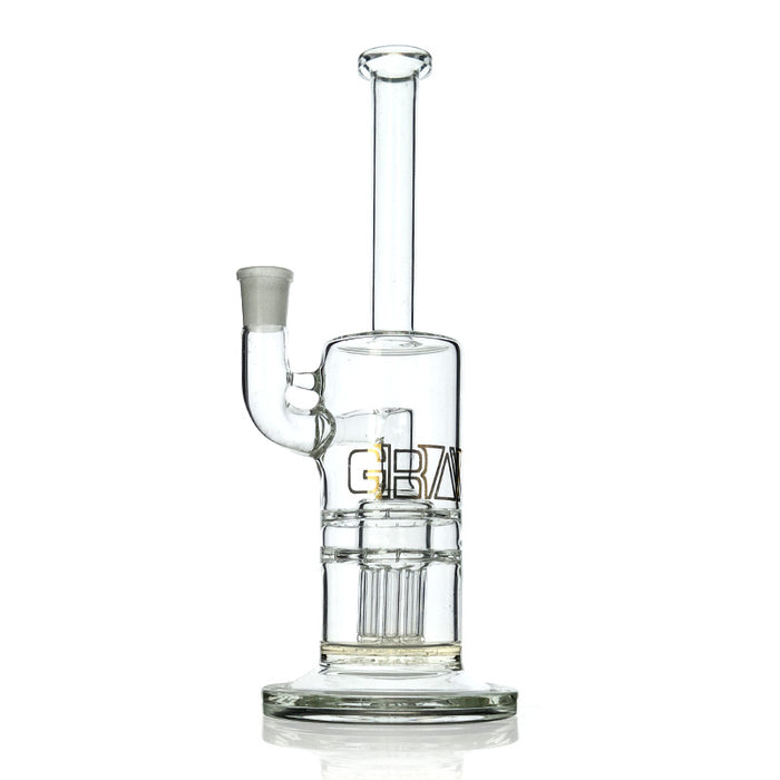 Grav Labs Grav Gold Tree to Dual Sprocket Water Pipe 12" Tall
