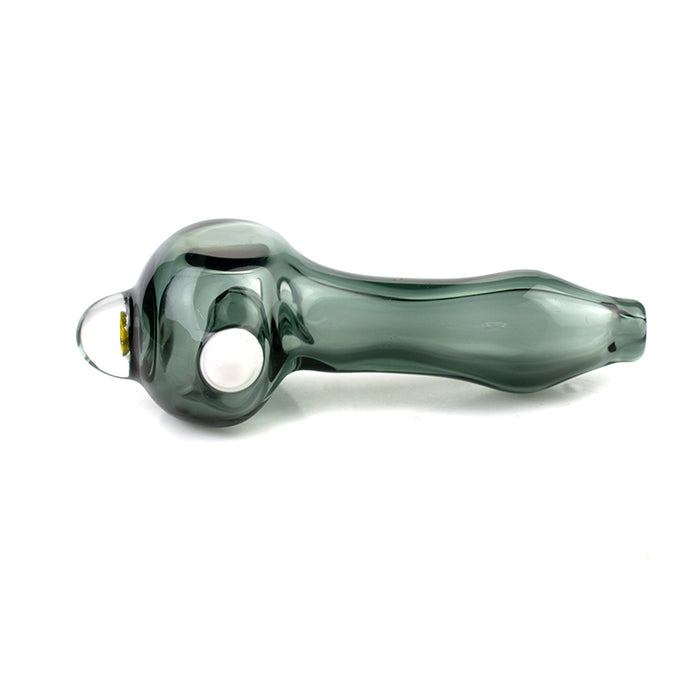 New design glass spoon pipe with dark green color G57
