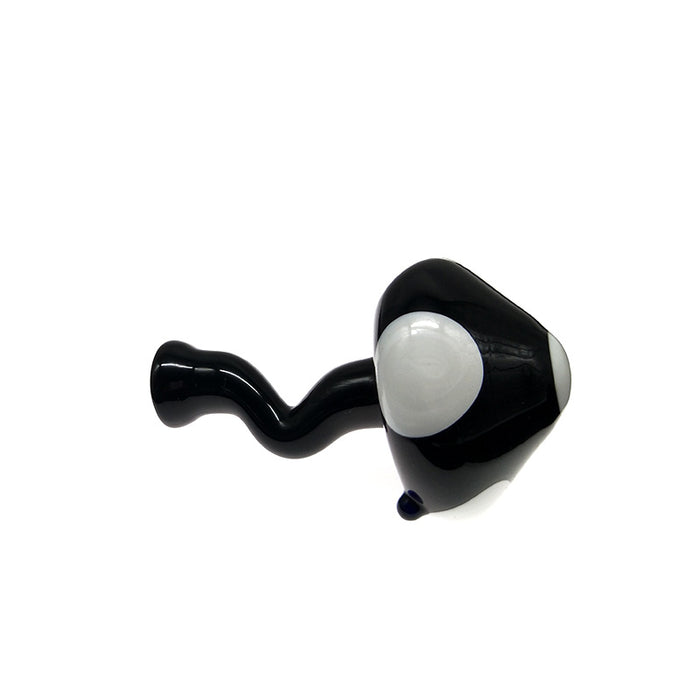 Nuclear Black Mushroom Cloud Glass Hand Pipe for Tabacco Smoking 035#