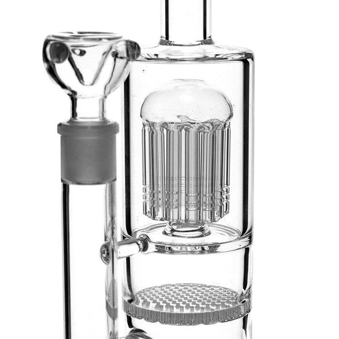 13" Bent Neck Honeycomb to Tree Perc Water Pipe