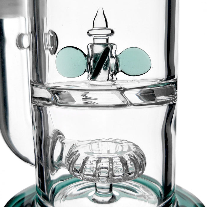 Recyclers Bent Neck Glass Water Pipe Colorful Glass