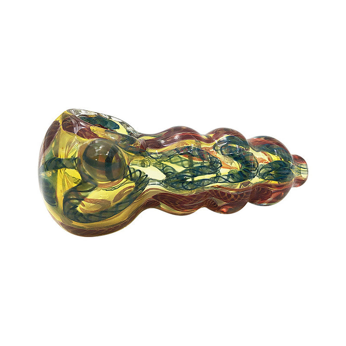 New Glass Hand Pipe Spoon Wholesale Hookah Tobacco Glass Smoking Pipe 322#