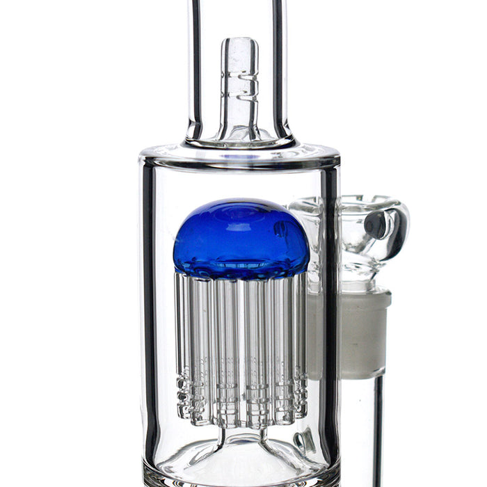 13.5" Double Tree Perc Water Pipe with 18MM Joint Multiple Colour