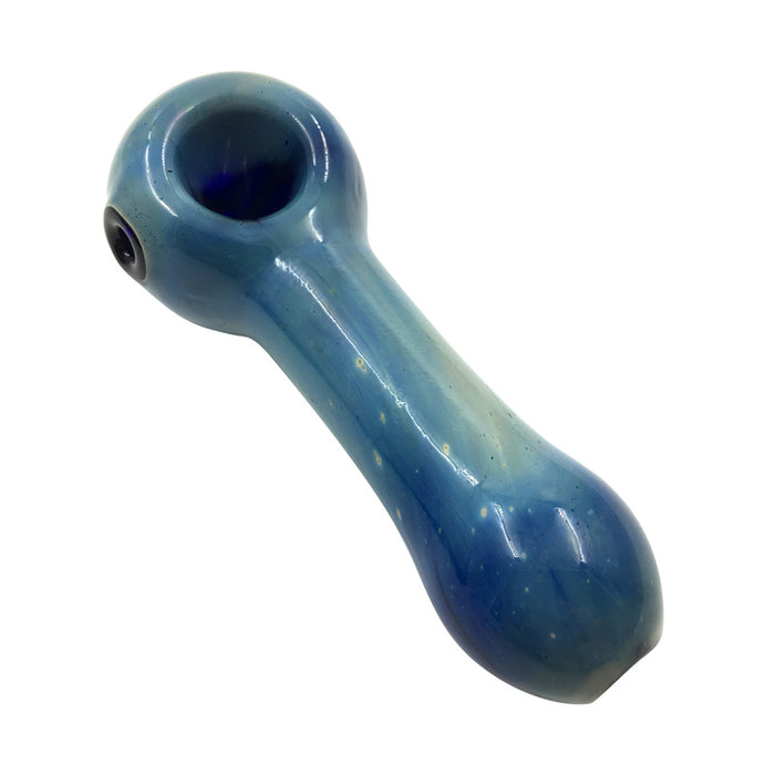 Starry Sky Blue & Galaxy White Spoon Pipe Hand Pipe 017#