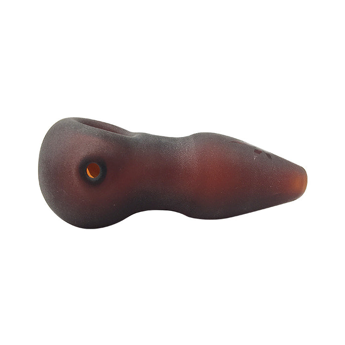 Classic Simple Design Brown Glass Fumed Spoon for Smoker 310#