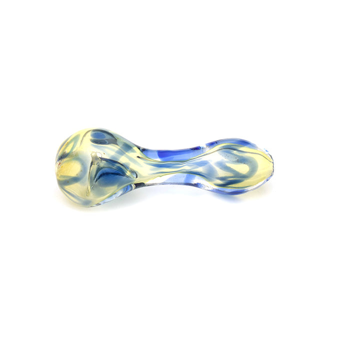 3" Mini glass spoon pipe tobacco pipe blue color G011