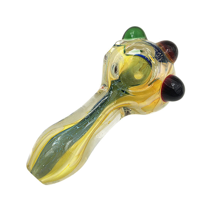 Cute Little Hand Pipe Glass Smoking Pipes Dry Herb 307#