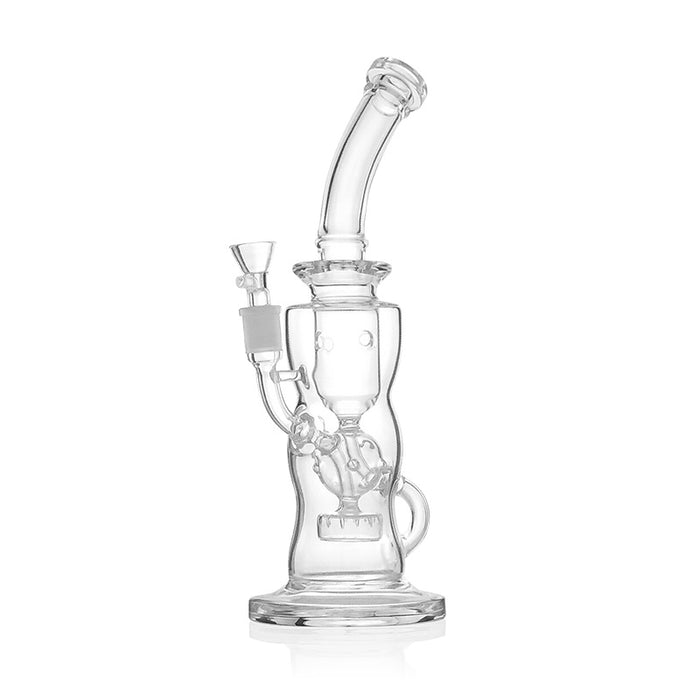 12" Recycler Fab Eggs With Double Stereo Percs Glass Hookahs