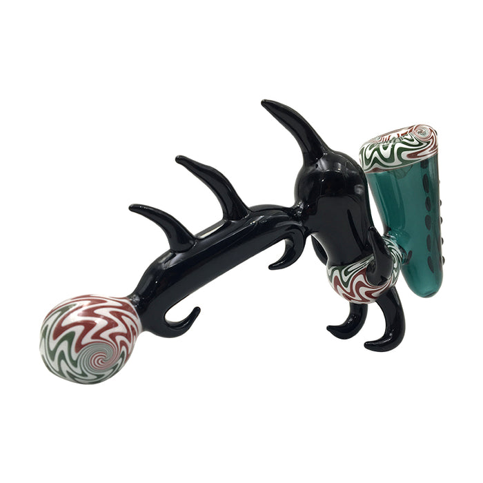 Animal shape glass bubbler tobacco hammer pipe 534#