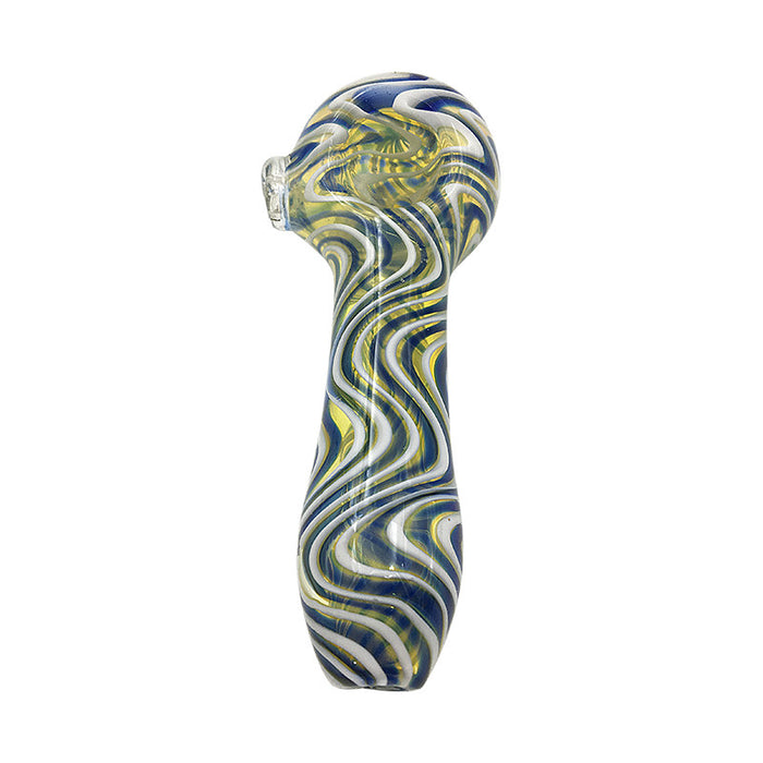 Good Quality Glass Hnad Pipe Spoon Pipe Colorful Pipe 246#