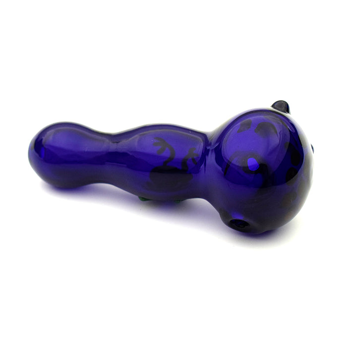 4“ Animal Glass Hand Pipe Spoon Pipe with Blue Color G39