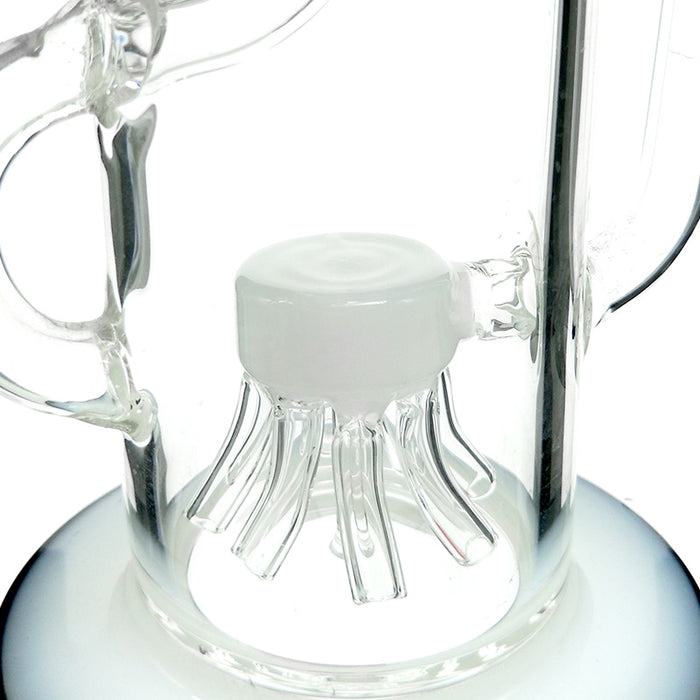 Beautiful Recycler Bong with Octopus Percolator