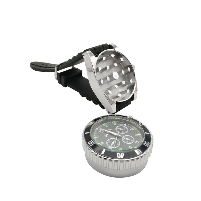 Wrist Watch Shape Grinder 2 Layers Tobacco Grinder   Mini Herb Crusher Metal Hot Sale