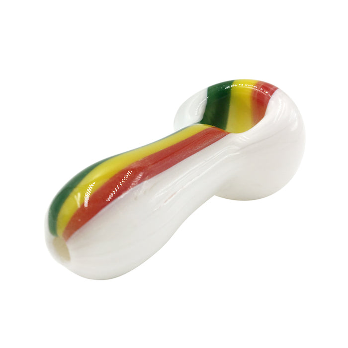 Out-Inside Pink Cross Stripes Big Pattern Bowl Sherlock Glass Spoon Pipe 173#