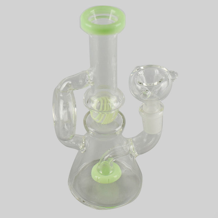Glass Beaker Water Pipe Clear Glass Pipe DAB Rig Pipe 395#