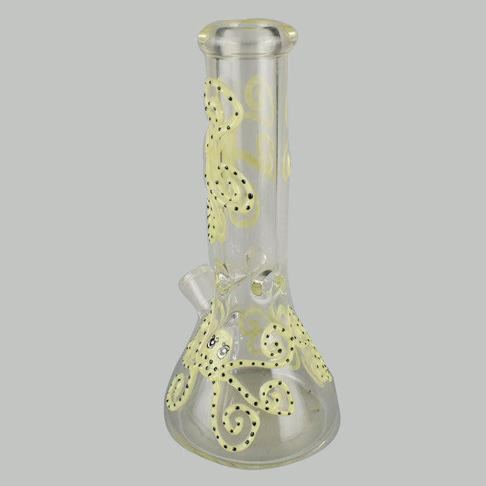 Growing Big Glass Beaker Bong Water Pipe 7mm Glass Bongs Ice Ash Catcher 372#