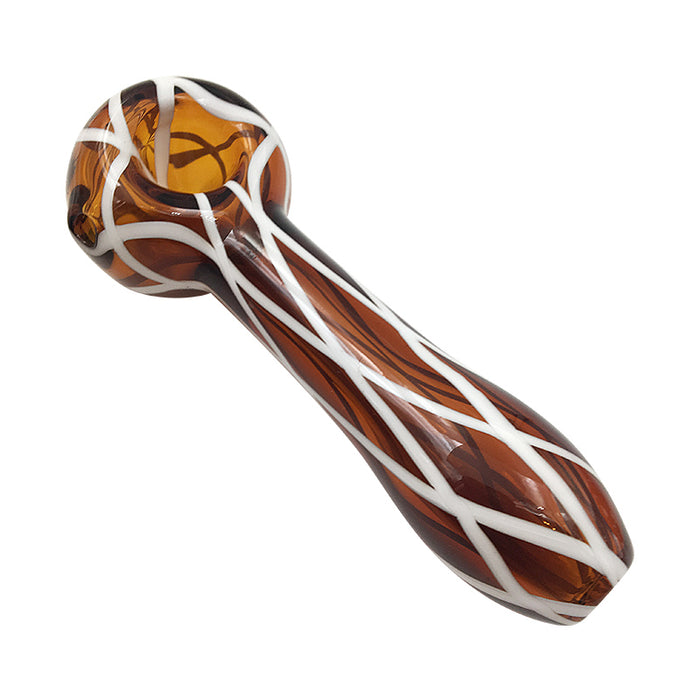 Cheap Price Glass Spoon Pipe Smoking Wid Colorful Thick Glass Spoon 418#