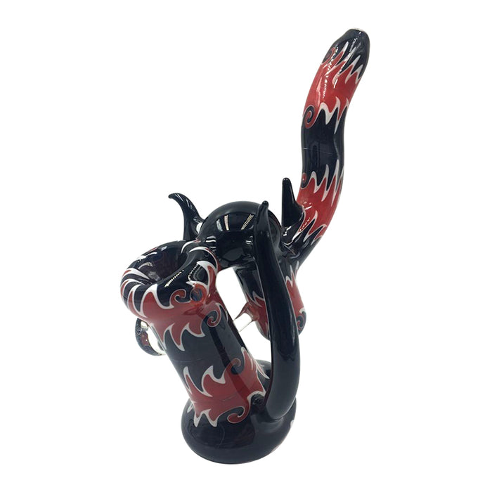 High-end double bubbler hand pipe hammer glass 531#