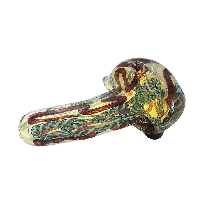 Glass Spoon for Smoke Wholesale with Colorful Glass 256#