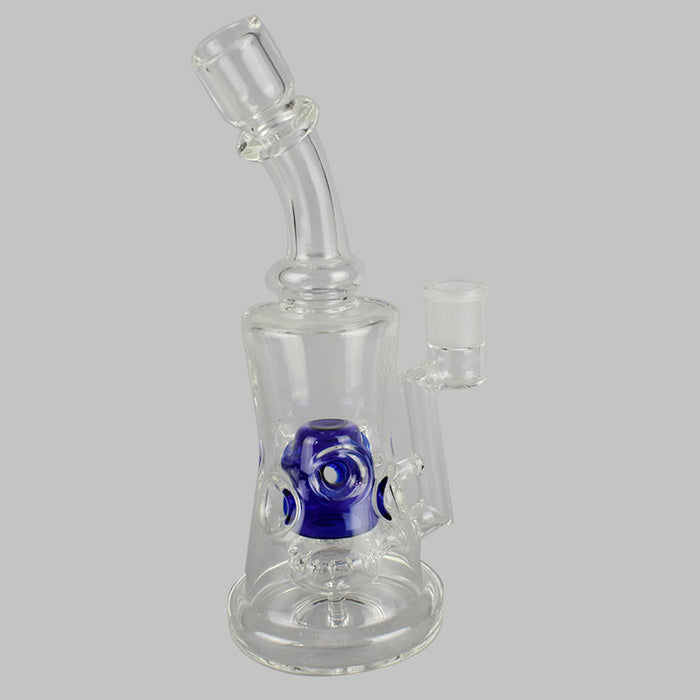 New Glass Bong Dab Rig with Inline Colored Perc 396#