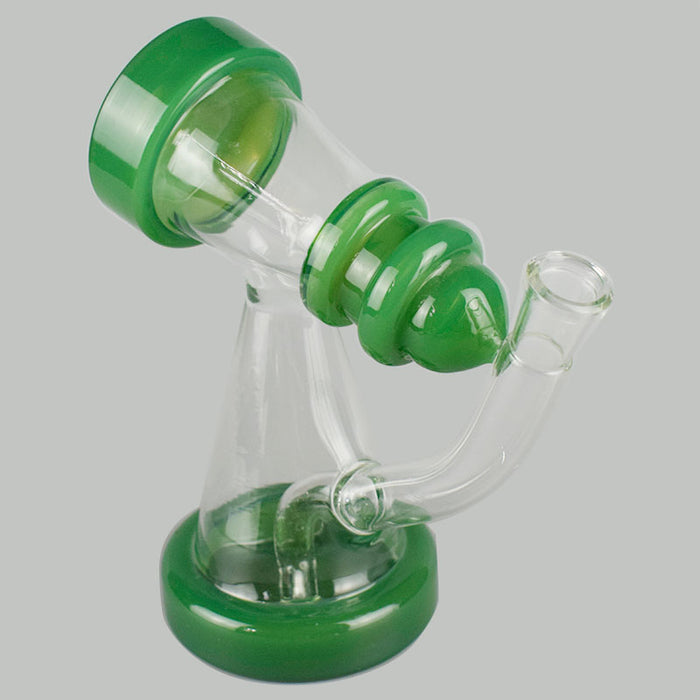 8 Inches Tall Telescope Shape Glass Hookah with 14mm Male Bowl 384#