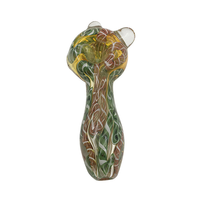 New Beautiful Colour Pipes Glass Hand Spoon 427#