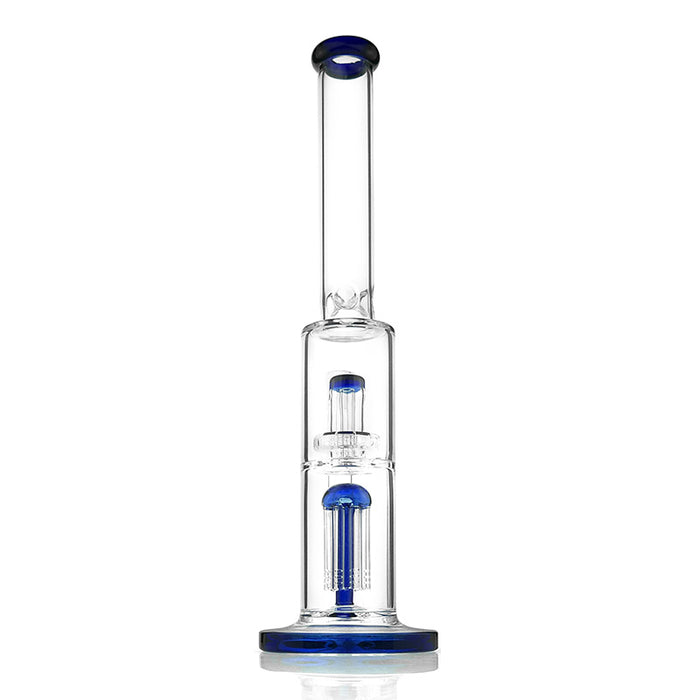Cylinder Glass Water Pipe for Smoking with Premium Perc