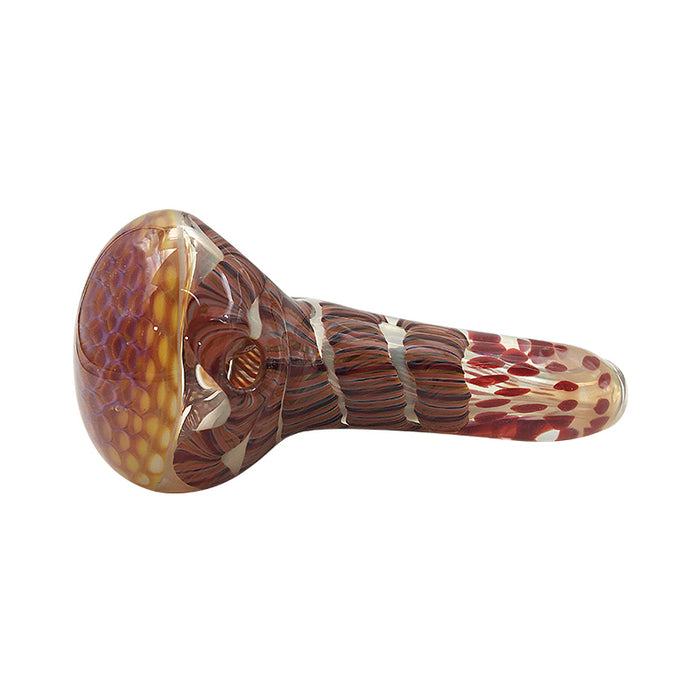 Ribbed Mixed Color Spoon Pipe- Hand Pipe 430#