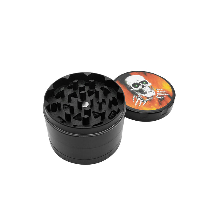 skull head Dry Herb Tobacco Grinder Metal For Smoking   Grinder Spice Tobacco Herb Grinder