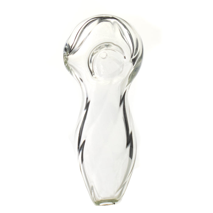 Clear glass hand pipe small pipe with logo G52