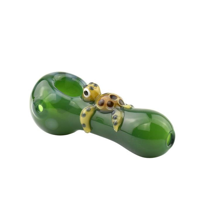 Cute Turtle  Glass Hand Pipe Tobacco Candy Color 596#