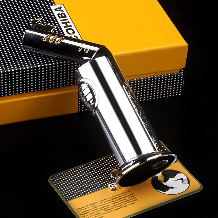 Adjustable Elbow Straight-Through Windproof Lighter