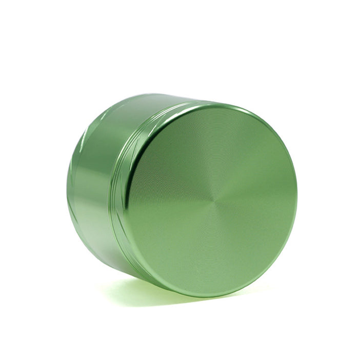 Aluminum Alloy 4-layer 63MM Tire Knurled Smoke Grinder | Green Color